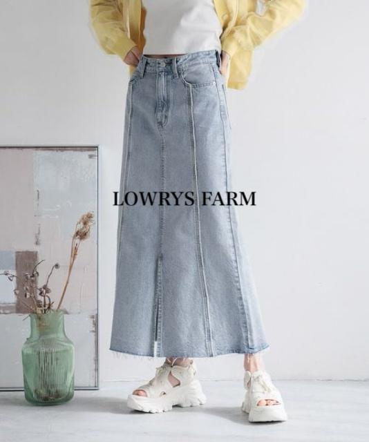 �V�i�@LOWRYS FARM���f�j���^�C�g�����O�X�J�[�g �� �����t�@�b�V������ 