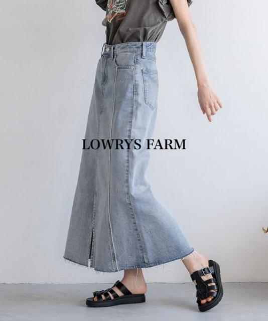 �V�i�@LOWRYS FARM���f�j���^�C�g�����O�X�J�[�g �� �����t�@�b�V������ 