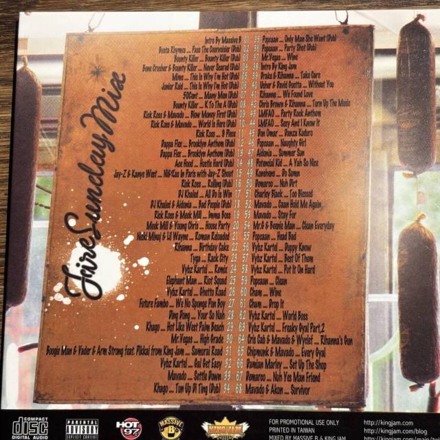 yKING JAM & MASSIVEzFire Sunday Mix  CD/DVD/rfI 