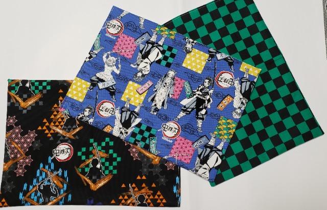 16ラ 【本日限定】★ 鬼滅の刃 ランチョンマット3枚set(*^^*)ハンドメイド < インテリア/ライフ  16ラ 【本日限定】★ 鬼滅の刃 ランチョンマット3枚set(*^^*)ハンドメイド  < インテリア/ライフの