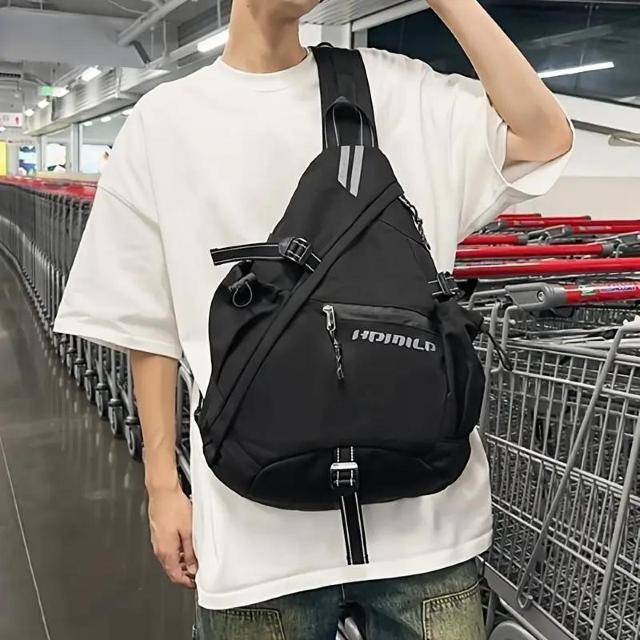 爆ヤス価格2090円★スタイリッシュ ナイロン スリングバッグ 大容量 多機能 クロスボディ チェストパック アウトドア ブラック < 男性ファッション 爆ヤス価格2090円★スタイリッシュ ナイロン スリングバッグ 大容量 多機能 クロスボディ チェストパック アウトドア ブラック < 男性ファッションの