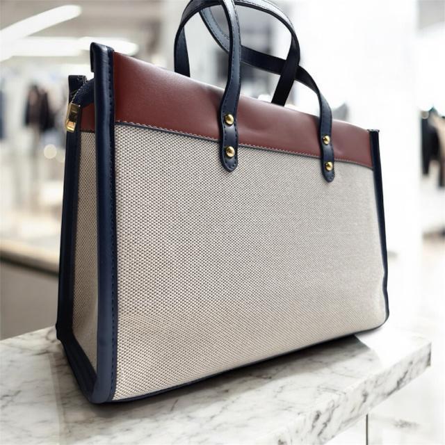 2WAY トートバッグ ショルダーバッグ レディース 大容量 キャンバス×レザー 通勤 通学 旅行 A4収納 高見えデザイン < 女性ファッション 2WAY トートバッグ ショルダーバッグ レディース 大容量 キャンバス×レザー 通勤 通学 旅行 A4収納 高見えデザイン < 女性ファッションの