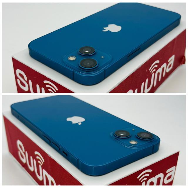 B 89% iPhone 13 256 GB SIM�t���[ �u���[ �{�� �� �Ɠd/AV�� 