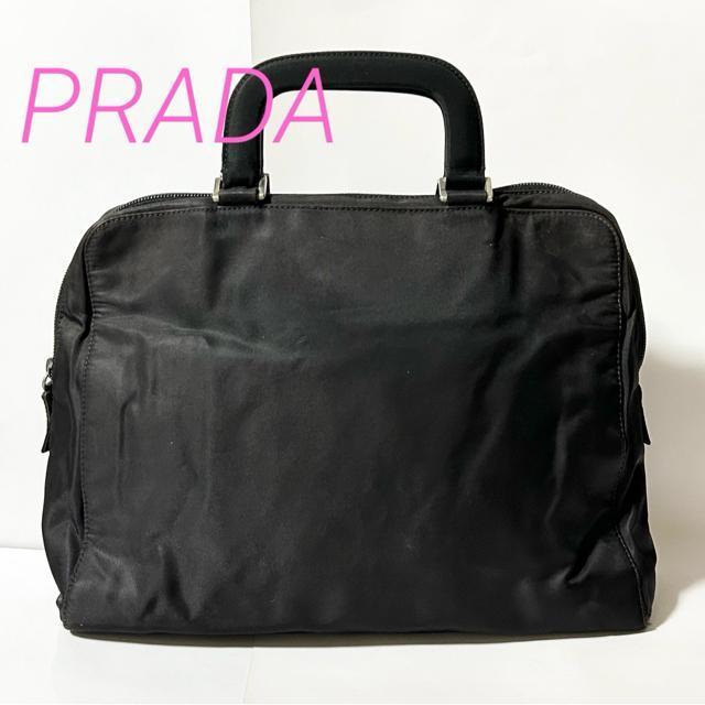 PRADA �v���_ �i�C���� �n���h �o�b�O �u���b�N SV���� ���B���e�[�W �O�p���S�v���[�g B5�T�C�Y���[  �� �u�����h�� 