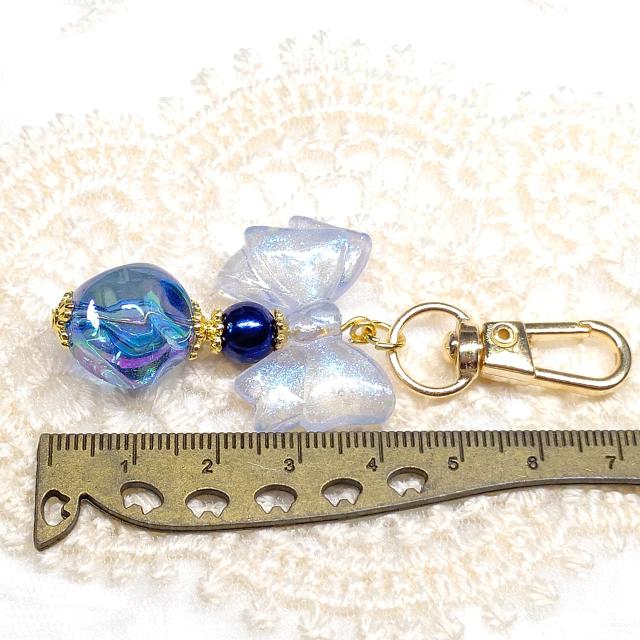 ハンドメイド☆キーホルダー☆ブルー < 女性ファッション ハンドメイド☆キーホルダー☆ブルー < 女性ファッションの