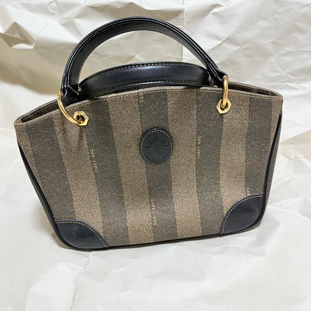 【訳あり】 san capri ヴィンテージ レザーバッグ 三層式 リペア跡あり < 女性ファッション 【訳あり】 san capri ヴィンテージ レザーバッグ 三層式 リペア跡あり < 女性ファッションの