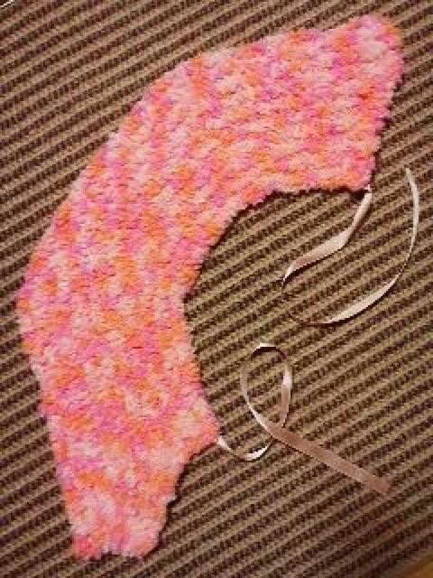 手編みふわもこ襟元きっちり飾り襟 < 女性ファッション  手編みふわもこ襟元きっちり飾り襟 < 女性ファッションの