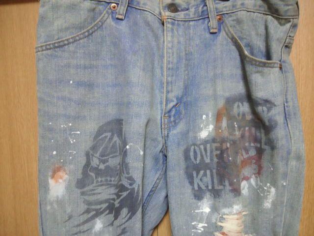 希少非売品Levi'sスカルクラッシュブーツカットデニム < 男性ファッション  希少非売品Levi'sスカルクラッシュブーツカットデニム < 男性ファッションの