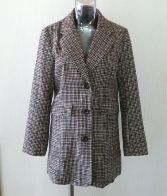 千鳥チェック柄 ジャケット★ < 女性ファッション 千鳥チェック柄 ジャケット★ < 女性ファッションの