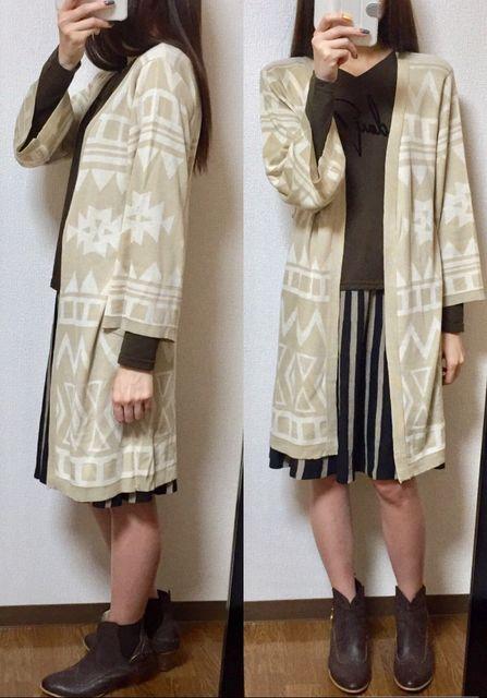 ヴァンスVANCE〓オルテガ柄ロングカーディガン(M)ベージュ〓新品 < ブランド ヴァンスVANCE〓オルテガ柄ロングカーディガン(M)ベージュ〓新品 < ブランドの