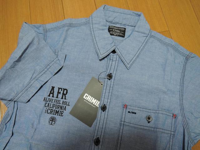 新品クライミーCRIMIE半袖シャツSデニムシャンブレー系マリア < ブランド  新品クライミーCRIMIE半袖シャツSデニムシャンブレー系マリア < ブランドの