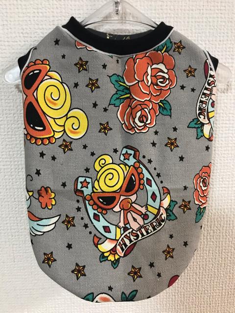 ★ハンドメイド ヒスミニ シャツ バラ グレー ボーダー M★ < ペット/手芸/園芸  ★ハンドメイド ヒスミニ シャツ バラ グレー ボーダー M★  < ペット/手芸/園芸の