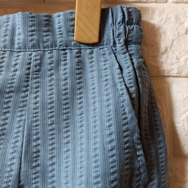 イーハイフン★新品★サッカー地ストライプミニスカ/ブルー < ブランド イーハイフン★新品★サッカー地ストライプミニスカ/ブルー < ブランドの