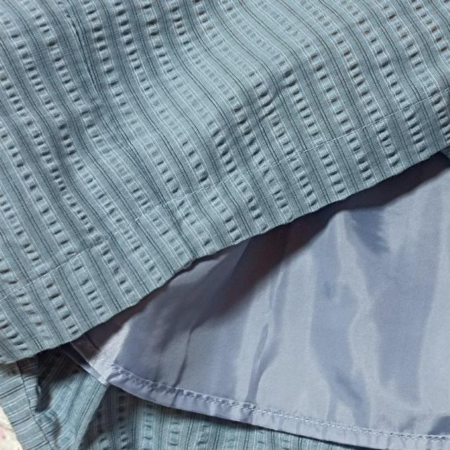 イーハイフン★新品★サッカー地ストライプミニスカ/ブルー < ブランド イーハイフン★新品★サッカー地ストライプミニスカ/ブルー < ブランドの