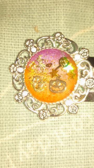 ハロウィン スリーピン ぱっちんどめ レジン かぼちゃ おばけ 魔女 キャンディ 可愛い < 女性ファッション  ハロウィン スリーピン ぱっちんどめ レジン かぼちゃ おばけ 魔女 キャンディ 可愛い < 女性ファッションの