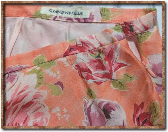 ストロベリーフィールズ 花柄シルクシフォンスカート < ブランド  ストロベリーフィールズ 花柄シルクシフォンスカート < ブランドの