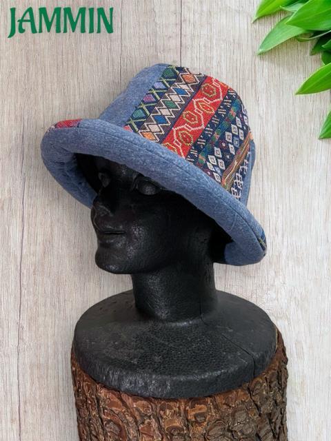 織り柄切替ハット ハット 男女兼用 エスニック アジアン ヒッピー < 男性ファッション 織り柄切替ハット ハット 男女兼用 エスニック アジアン ヒッピー < 男性ファッションの