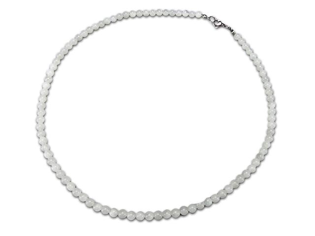 天然石ムーンストーン約5mmワイヤー仕上げネックレス6月の誕生石 < 女性アクセサリー/時計  天然石ムーンストーン約5mmワイヤー仕上げネックレス6月の誕生石 < 女性アクセサリー/時計の