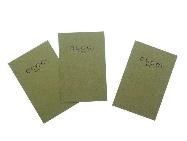 グッチ ムエット 調香紙 3枚 モスグリーン 緑 メッセージカード付き GUCCI beauty【正規品】 < ブランド  グッチ ムエット 調香紙 3枚 モスグリーン 緑 メッセージカード付き GUCCI beauty【正規品】 < ブランドの