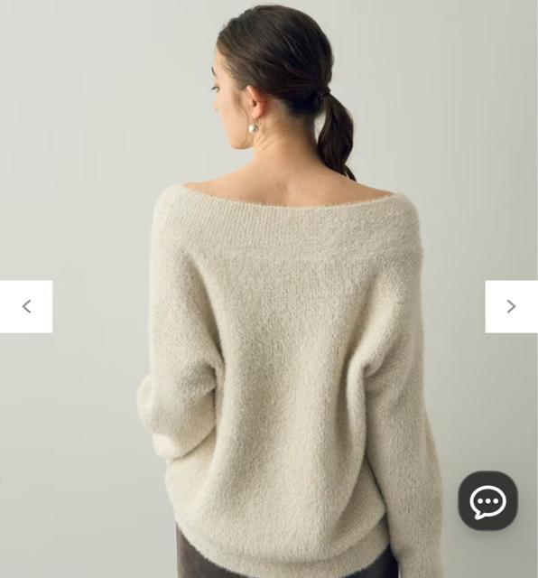 【YECCA VECCA】2wayラメフェザーニット アイボリー free < ブランド 【YECCA VECCA】2wayラメフェザーニット アイボリー free < ブランドの