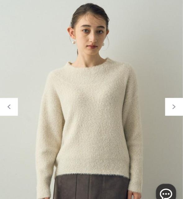 【YECCA VECCA】2wayラメフェザーニット アイボリー free < ブランド 【YECCA VECCA】2wayラメフェザーニット アイボリー free < ブランドの