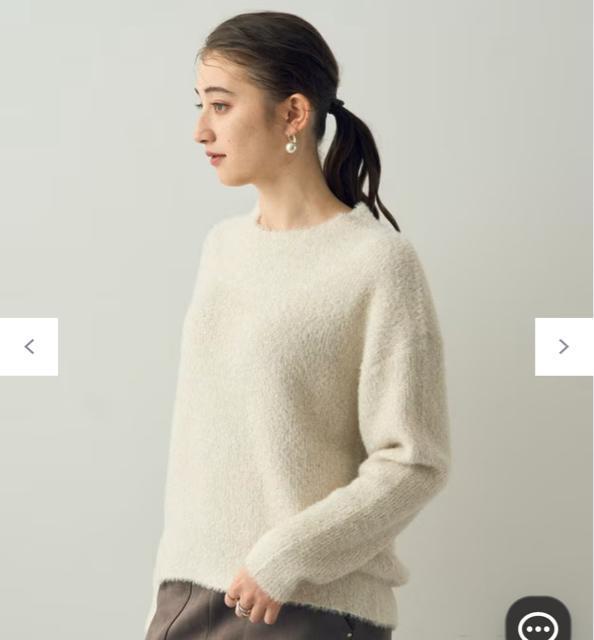 【YECCA VECCA】2wayラメフェザーニット アイボリー free < ブランド 【YECCA VECCA】2wayラメフェザーニット アイボリー free < ブランドの