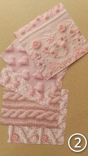 Aピンクのニット柄 バラメモ・ペーパー素材 5枚 < インテリア/ライフ Aピンクのニット柄 バラメモ・ペーパー素材 5枚 < インテリア/ライフの