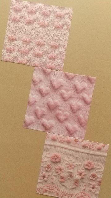 Aピンクのニット柄 バラメモ・ペーパー素材 5枚 < インテリア/ライフ Aピンクのニット柄 バラメモ・ペーパー素材 5枚 < インテリア/ライフの