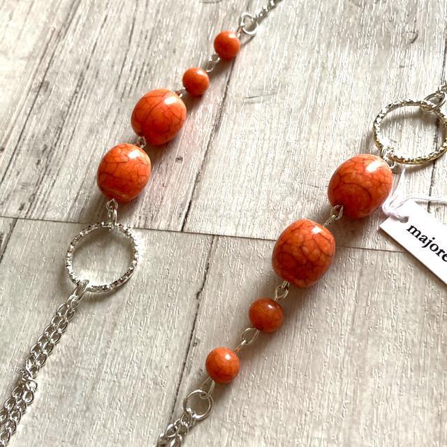 ☆新品!アシンメトリーネックレス・天然石風ビーズ < 女性アクセサリー/時計 ☆新品!アシンメトリーネックレス・天然石風ビーズ < 女性アクセサリー/時計の