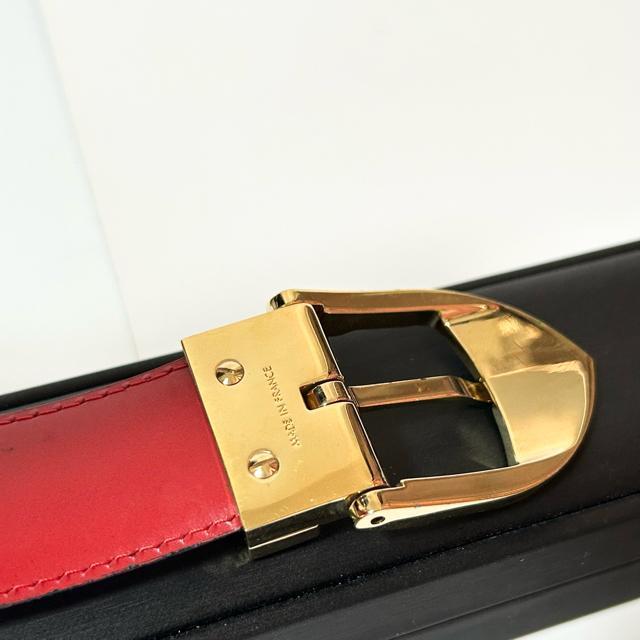 LOUIS VUITTON �G�s �x���g �T�C�Y 34/85 �S�[���h���� ���b�h �� �u�����h�� 