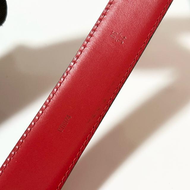 LOUIS VUITTON �G�s �x���g �T�C�Y 34/85 �S�[���h���� ���b�h �� �u�����h�� 