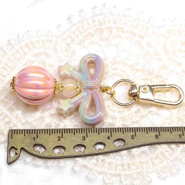 ハンドメイド☆キーホルダー☆ミルキーオレンジ < 女性ファッション ハンドメイド☆キーホルダー☆ミルキーオレンジ < 女性ファッションの