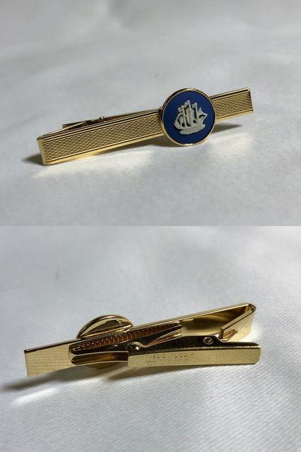 正規 ウェッジウッド ジャスパー 帆船モチーフタイピン カフス SET 青×白×ゴールド カフリンクス クリップタイバー < 男性ファッション  正規 ウェッジウッド ジャスパー 帆船モチーフタイピン カフス SET 青×白×ゴールド カフリンクス クリップタイバー < 男性ファッションの