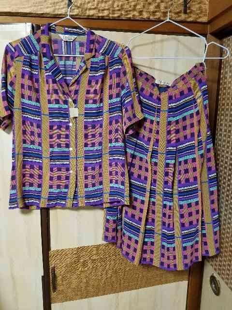 レナウン新品♪タグ付☆アンティーク・ブラウススーツ(昭和レトロ)9号M < 女性ファッション レナウン新品♪タグ付☆アンティーク・ブラウススーツ(昭和レトロ)9号M < 女性ファッションの