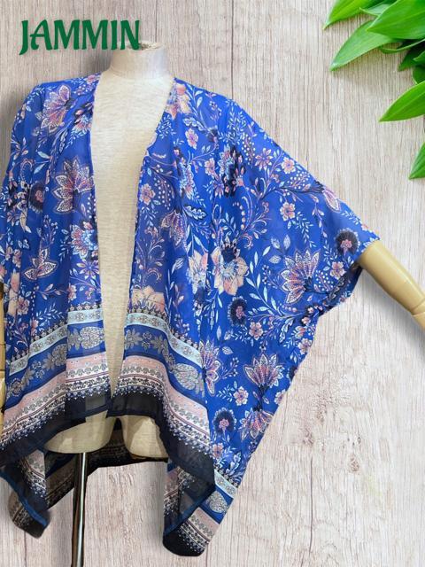 アジアン植物柄ざっくりカーディガン★アジアン★羽織り★ < 女性ファッション  アジアン植物柄ざっくりカーディガン★アジアン★羽織り★ < 女性ファッションの