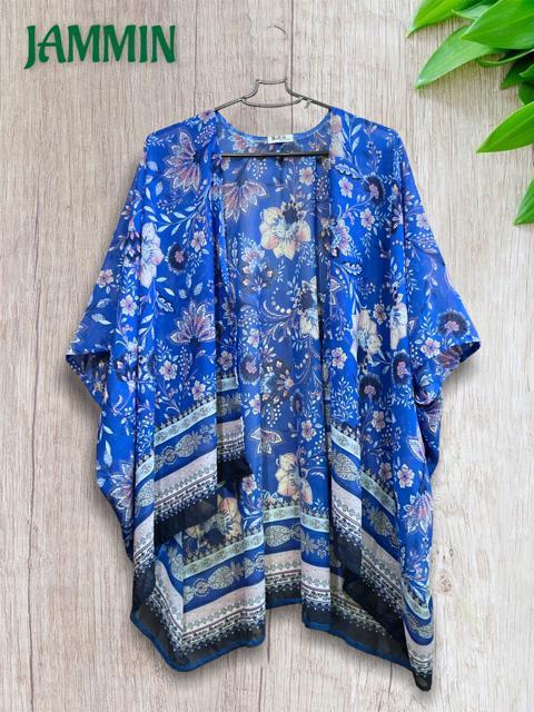 アジアン植物柄ざっくりカーディガン★アジアン★羽織り★ < 女性ファッション  アジアン植物柄ざっくりカーディガン★アジアン★羽織り★ < 女性ファッションの