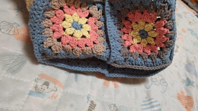 手編みの手提げバック(たっぷり収納) < ペット/手芸/園芸  手編みの手提げバック(たっぷり収納) < ペット/手芸/園芸の