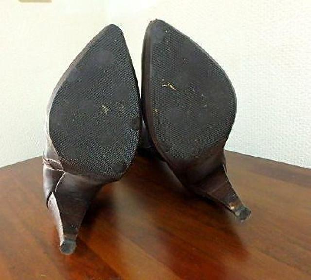 ◆GINZA Kanematsu 銀座かねまつ レザー ロングブーツ レディース 中古品 22 < 女性ファッション  ◆GINZA Kanematsu 銀座かねまつ レザー ロングブーツ レディース 中古品 22 < 女性ファッションの