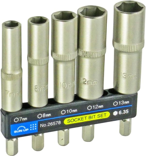 SUN UP 六角軸ソケットセット S6-6.35 六角軸径:6.35mm 5点 1セット < ペット/手芸/園芸  SUN UP 六角軸ソケットセット S6-6.35 六角軸径:6.35mm 5点 1セット  < ペット/手芸/園芸の