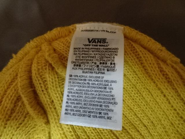 USA購入 バンズ【VANS】シンプルなデザインロゴマーク付 ニットキャップ < 男性ファッション  USA購入 バンズ【VANS】シンプルなデザインロゴマーク付 ニットキャップ < 男性ファッションの