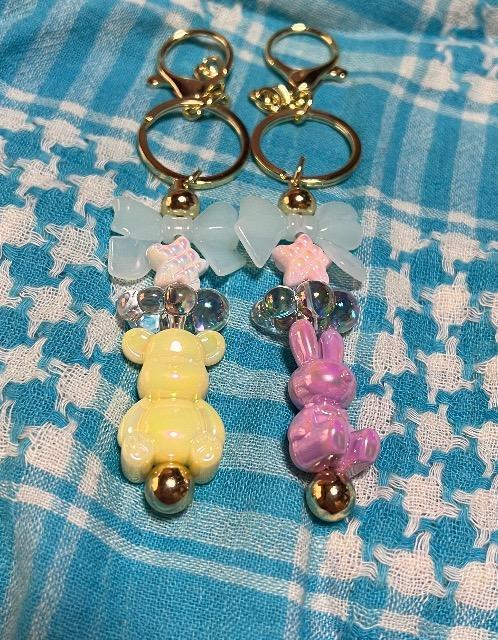 くまさん うさぎさん キーホルダー スウィートポテト < 女性ファッション  くまさん うさぎさん キーホルダー スウィートポテト  < 女性ファッションの