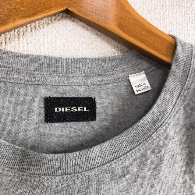 ◆DIESEL/ディーゼル◆ロゴプリントTシャツ★メンズMグレー♪美品*ハワイ購入 < ブランド ◆DIESEL/ディーゼル◆ロゴプリントTシャツ★メンズMグレー♪美品*ハワイ購入 < ブランドの