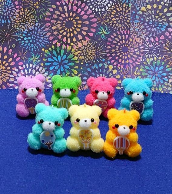 ハンドメイド♪ポンポンマスコット『夏祭りくまちゃん』〜花火ver〜赤くまちゃん < ペット/手芸/園芸  ハンドメイド♪ポンポンマスコット『夏祭りくまちゃん』〜花火ver〜赤くまちゃん < ペット/手芸/園芸の