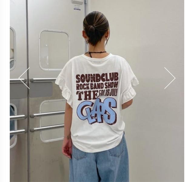 ロデオクラウンズ Vintage Graphicフリル Tシャツ(オフホワイト) < ブランド  ロデオクラウンズ Vintage Graphicフリル Tシャツ(オフホワイト)  < ブランドの