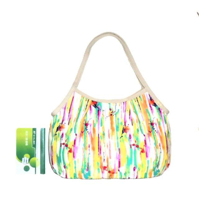 【マチなしグラニーバッグ】◆水彩タッチ花×アイボリー地 < 女性ファッション 【マチなしグラニーバッグ】◆水彩タッチ花×アイボリー地 < 女性ファッションの