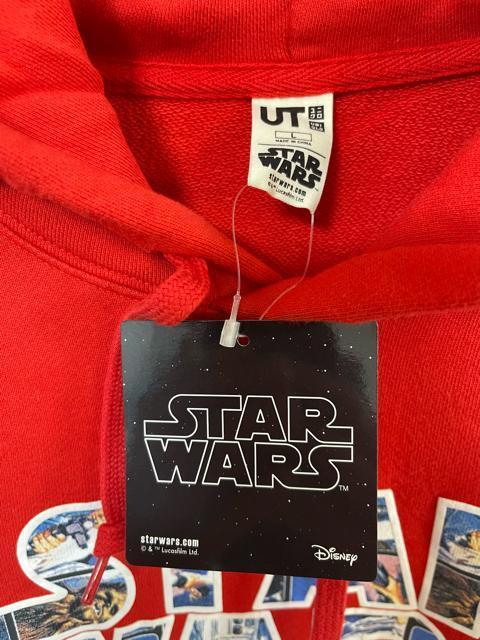 ���j�N���@UNIQLO �X�^�[�E�E�H�[�Y�@STAR wars �p�[�J�[�@�ԁ@���b�h�@�T�C�YL ���g�p�i�@ �X�E�F�b�g �t�[�f�B�[ �� �u�����h�� 