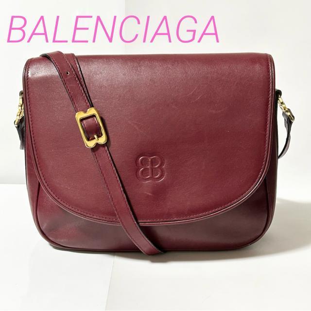 BALENCIAGA �o�����V�A�K ���U�[ �V�����_�[ �o�b�O �{���h�[ �S�[���h���� �΂ߊ|�� ���B���e�[�W  �� �u�����h�� 