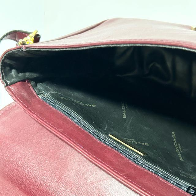 BALENCIAGA �o�����V�A�K ���U�[ �V�����_�[ �o�b�O �{���h�[ �S�[���h���� �΂ߊ|�� ���B���e�[�W �� �u�����h�� 