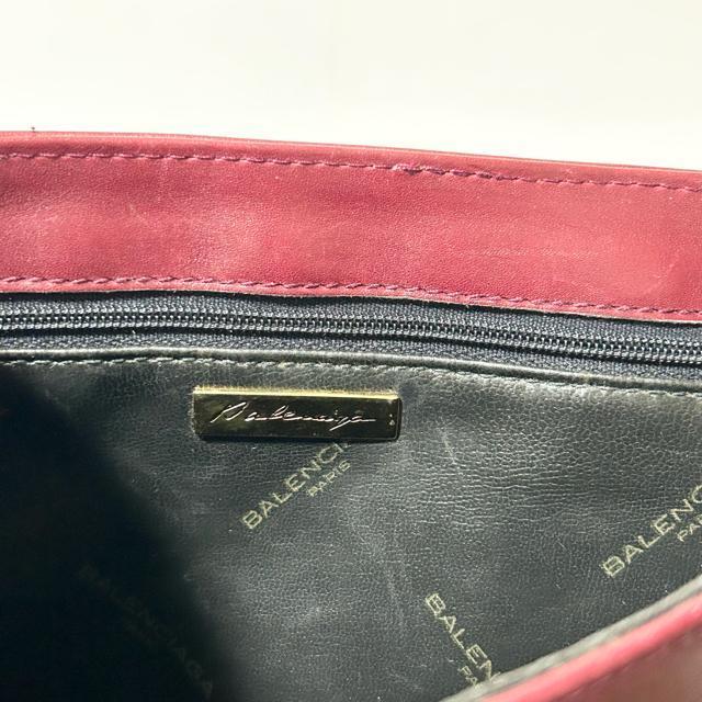 BALENCIAGA �o�����V�A�K ���U�[ �V�����_�[ �o�b�O �{���h�[ �S�[���h���� �΂ߊ|�� ���B���e�[�W �� �u�����h�� 