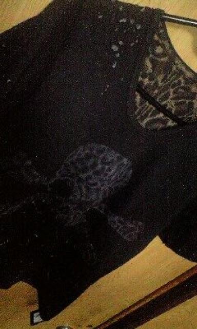 ROENロエン レオパードスカルデストロイTシャツ 46 < ブランド  ROENロエン レオパードスカルデストロイTシャツ 46 < ブランドの